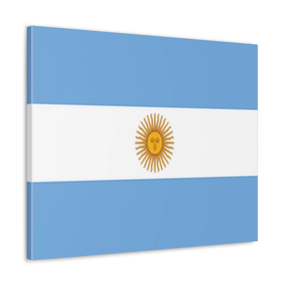 Argentina Country Flag Canvas Vibrant Wall Art Unframed Home Decor